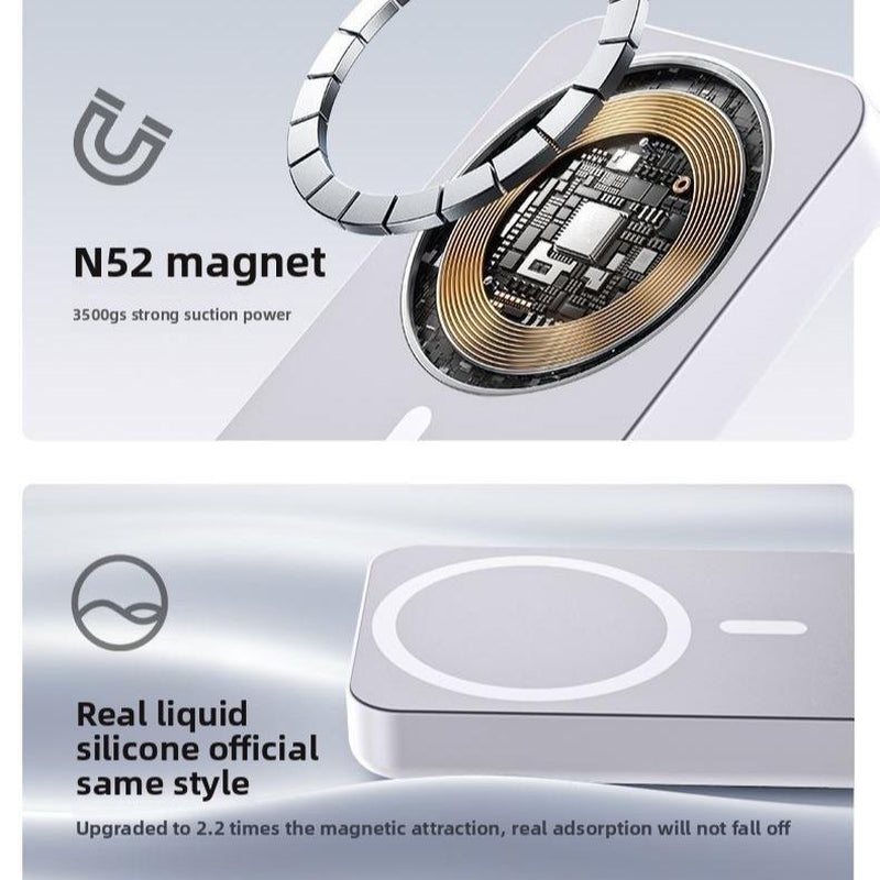 Suitable for Iphone Magnetic Wireless Charger Mobile Power Battery Pack Suitable for Iphone 16/15/14/13/12 22.5W Wireless Charging Small and Portable Mother'S Day Gift