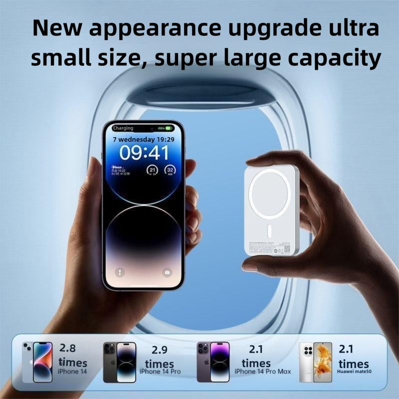 Suitable for Iphone Magnetic Wireless Charger Mobile Power Battery Pack Suitable for Iphone 16/15/14/13/12 22.5W Wireless Charging Small and Portable Mother'S Day Gift
