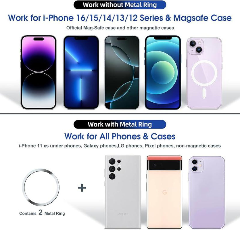 Vacuum Magnetic Phone Stand-Strong Magnet, Foldableportable, and Multi-Scene Use