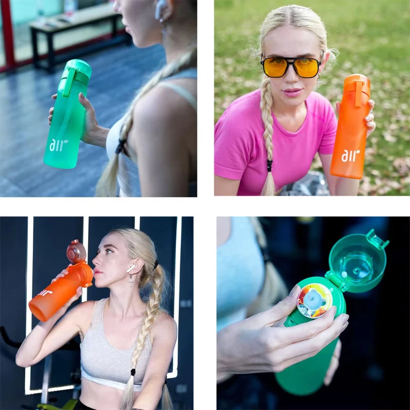 Stay Hydrated and Smell Fabulous: The Sport Air Flavor Water Bottle with Random Flavor Pods!