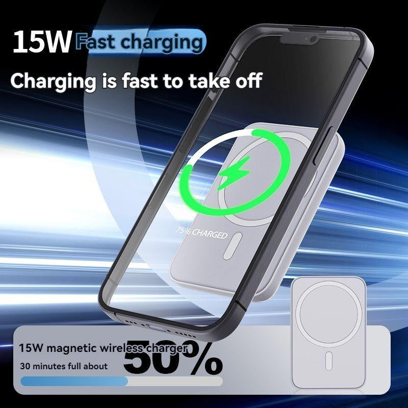 Suitable for Iphone Magnetic Wireless Charger Mobile Power Battery Pack Suitable for Iphone 16/15/14/13/12 22.5W Wireless Charging Small and Portable Mother'S Day Gift
